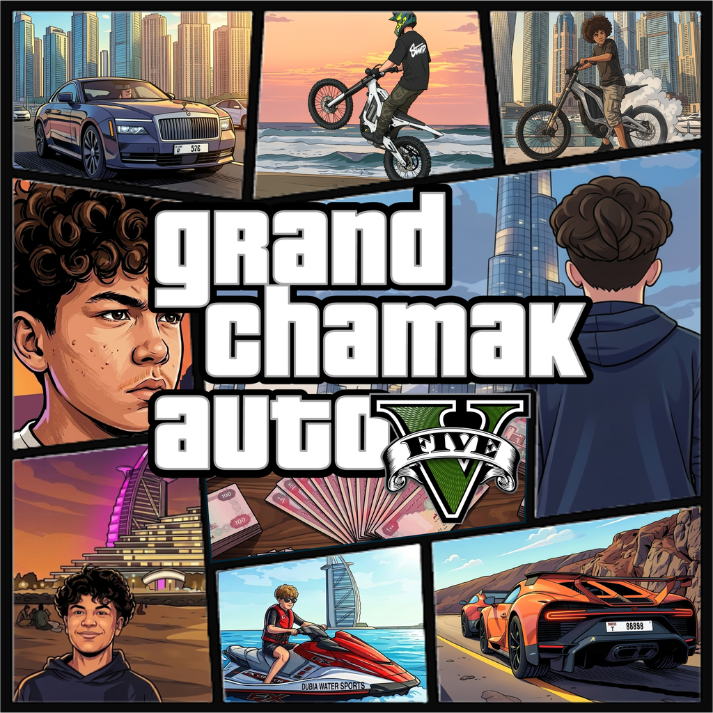 Grand Chamak Auto V key art